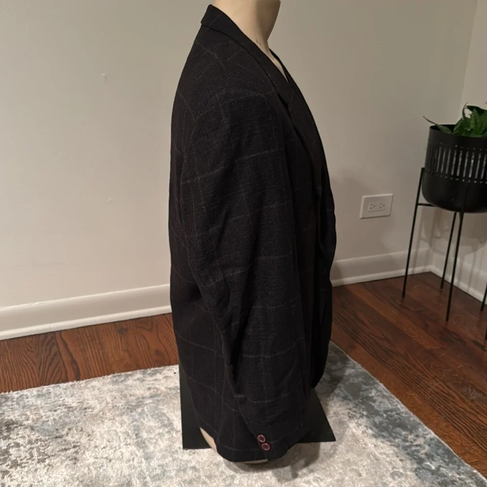 Lubiam Men’s Suit Jacket Plaid Cashmere Stuart Chicago Made in Italy